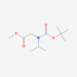 (N-t-butoxycarbonyl-N-isopropyl-amino)-acetic acid methyl ester