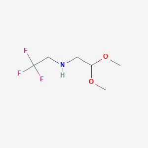 molecular formula C6H12F3NO2 B8552776 Ethanamine,N-(2,2-dimethoxyethyl)-2,2,2-trifluoro- 