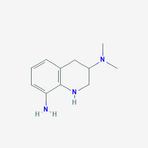 1,2,3,4-tetrahydro-N3, N3-dimethyl-3,8-quinolinediamine