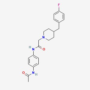 1-Piperidineacetamide,n-[4-(acetylamino)phenyl]-4-[(4-fluorophenyl)methyl]-