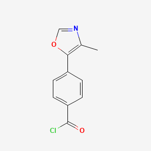 molecular formula C11H8ClNO2 B8552870 4-(4-Methyl-oxazol-5-yl)-benzoyl chloride 