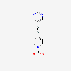 tert-Butyl 4-[(2-methylpyrimidin-5-yl)ethynyl]-3,6-dihydropyridine-1(2H)-carboxylate