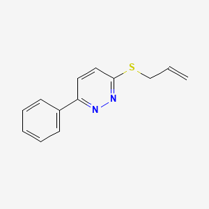 molecular formula C13H12N2S B8552908 3-Phenyl-6-allylthiopyridazine 