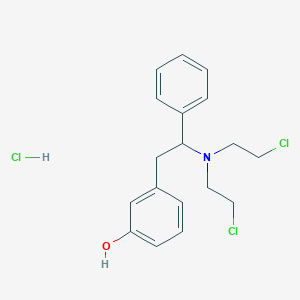 N,N-bis(2-chloroethyl)-1-phenyl-2-(3-hydroxyphenyl)ethylamine hydrochloride