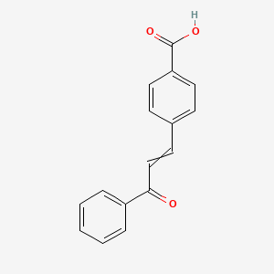 molecular formula C16H12O3 B8552923 4-Carboxychalcone CAS No. 20118-38-1