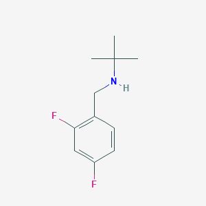 molecular formula C11H15F2N B8552929 n-(2,4-Difluorophenylmethyl)-n-t-butylamine 
