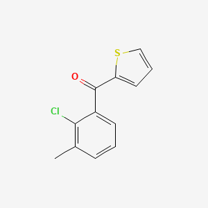 molecular formula C12H9ClOS B8552936 2-Chloro-m-tolyl 2-thienyl ketone 