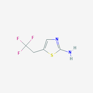 molecular formula C5H5F3N2S B8552945 2-Thiazolamine, 5-(2,2,2-trifluoroethyl)- 