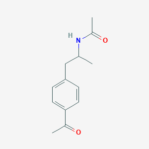 N-[1-(4-Acetylphenyl)propan-2-yl]acetamide
