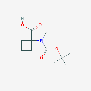 1-(Tert-butoxycarbonyl(ethyl)amino)cyclobutanecarboxylic acid