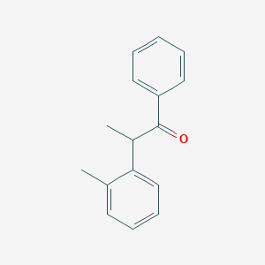 molecular formula C16H16O B8553058 2-(2-Methylphenyl)-1-phenylpropan-1-one CAS No. 53423-27-1