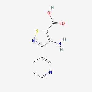 3-(3-Pyridyl)-4-amino-5-isothiazolecarboxylic acid