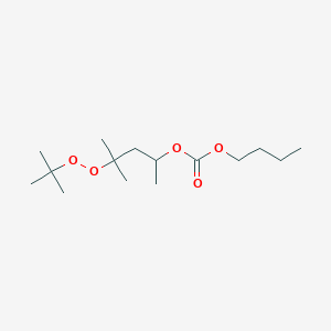 molecular formula C15H30O5 B8553125 Butyl 4-(tert-butylperoxy)-4-methylpentan-2-yl carbonate CAS No. 62299-40-5