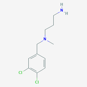 molecular formula C11H16Cl2N2 B8553139 N-(3,4-dichlorobenzyl)-N-(methyl)propane-1,3-diamine 