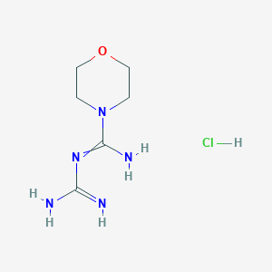 molecular formula C6H14ClN5O B8553226 N'-carbamimidoylmorpholine-4-carboximidamide;hydrochloride 