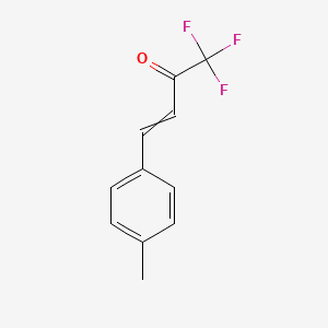 molecular formula C11H9F3O B8553244 3-Buten-2-one, 1,1,1-trifluoro-4-(4-methylphenyl)-, (E)- CAS No. 96107-01-6