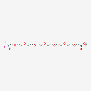 molecular formula C16H29F3O9 B8553264 3,6,9,12,15,18,21-Heptaoxatricosanoic acid, 23,23,23-trifluoro- CAS No. 405518-53-8