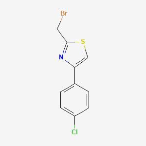molecular formula C10H7BrClNS B8553292 2-Bromomethyl-4-(4-chloro-phenyl)-thiazole 