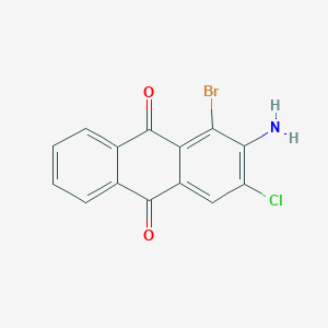 molecular formula C14H7BrClNO2 B085533 2-Amino-1-bromo-3-chloroanthracene-9,10-dione CAS No. 117-01-1