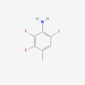 molecular formula C7H6F2IN B8553307 2,3-Difluoro-6-iodo-4-methylaniline CAS No. 932373-73-4