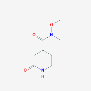 N-methoxy-N-methyl-2-oxopiperidine-4-carboxamide