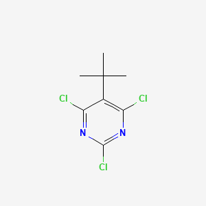 molecular formula C8H9Cl3N2 B8553325 5-tert-Butyl-2,4,6-trichloro-pyrimidine 