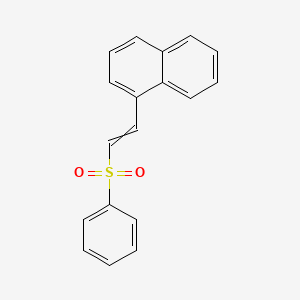1-[2-(Benzenesulfonyl)ethenyl]naphthalene