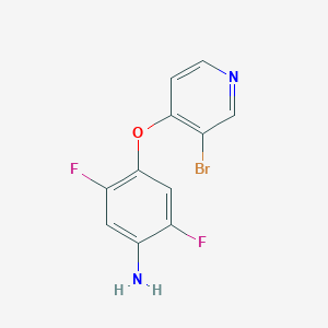4-(3-Bromopyridin-4-yloxy)-2,5-difluorobenzenamine