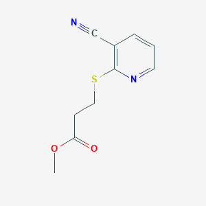 2-(2-Carbomethoxyethylthio)-3-cyanopyridine