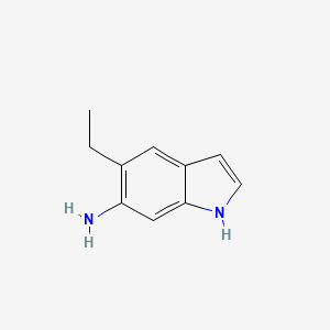 molecular formula C10H12N2 B8553532 5-ethyl-1H-indol-6-ylamine 