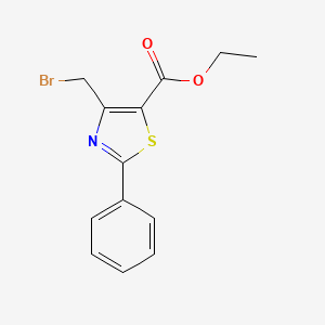 B8553621 Ethyl 4-(bromomethyl)-2-phenyl-1,3-thiazole-5-carboxylate CAS No. 79116-08-8