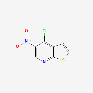 molecular formula C7H3ClN2O2S B8553689 4-Chloro-5-nitrothieno[2,3-b]pyridine 