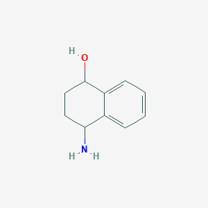 molecular formula C10H13NO B8553734 1,2,3,4-Tetrahydro-4-hydroxy-1-naphthylamine 