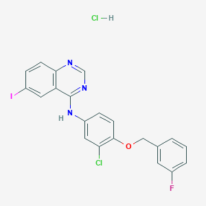 [3-Chloro-4-(3-fluorobenzyloxy)phenyl](6-iodoquinazolin-4-yl)amine hydrochloride