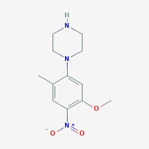 1-[2-Methyl-5-(methyloxy)-4-nitrophenyl]piperazine
