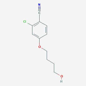 molecular formula C11H12ClNO2 B8553903 2-Chloro-4-(4-hydroxy-butoxy)-benzonitrile 