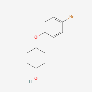 molecular formula C12H15BrO2 B8553923 4-(4-Bromophenoxy)cyclohexanol 