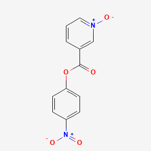 molecular formula C12H8N2O5 B8553962 4-Nitrophenyl 1-oxo-1lambda~5~-pyridine-3-carboxylate CAS No. 90288-00-9