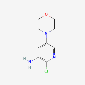 2-Chloro-5-morpholinopyridin-3-amine