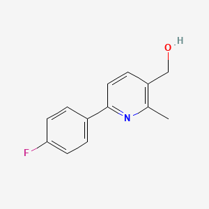molecular formula C13H12FNO B8553990 [6-(4-Fluor-phenyl)-2-methyl-pyridin-3-yl]-methanol 