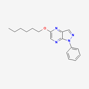 5-(Hexyloxy)-1-phenyl-1H-pyrazolo[3,4-b]pyrazine
