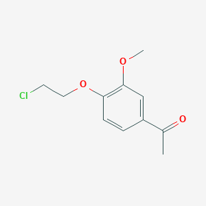 1-[4-(2-Chloroethoxy)-3-methoxyphenyl]ethanone