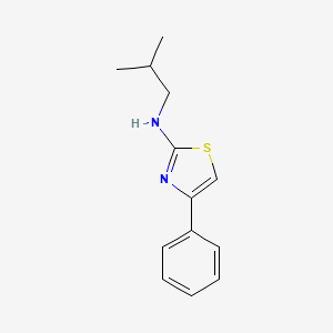 molecular formula C13H16N2S B8554082 N-isobutyl-4-phenyl-1,3-thiazol-2-amine 