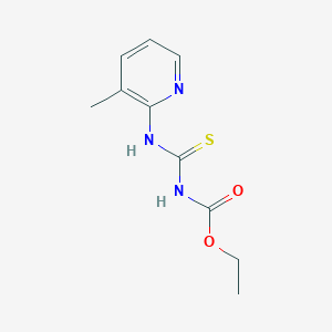 molecular formula C10H13N3O2S B8554093 N-(3-methyl-2-pyridinyl)-N'-carboethoxy-thiourea 