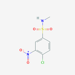 molecular formula C7H7ClN2O4S B085541 Benzenesulfonamide, 4-chloro-N-methyl-3-nitro- CAS No. 137-48-4