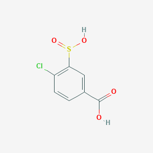 molecular formula C7H5ClO4S B8554112 4-Chloro-3-hydroxysulfinylbenzoic acid 