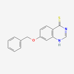 molecular formula C15H12N2OS B8554117 7-Benzyloxy-3,4-dihydroquinazolin-4-thione 