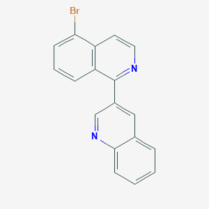 molecular formula C18H11BrN2 B8554127 3-(5-Bromoisoquinolin-1-yl)quinoline CAS No. 919786-57-5