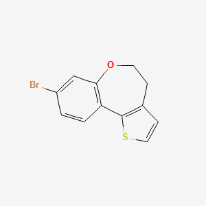 molecular formula C12H9BrOS B8554135 8-Bromo-4,5-dihydro-6-oxa-1-thia-benzo[e]azulene 