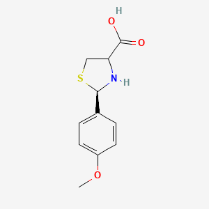 (2R)-2-(4-methoxyphenyl)-1,3-thiazolidine-4-carboxylic acid